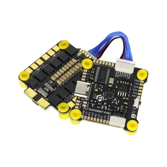 Großhandel Flash hobby F405 Stack F4 Flight Controller(MPU6000) BLHelis 60A 4 in 1 ESC Stack Stack